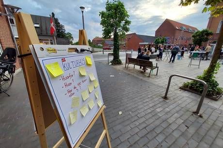 Borgerne i Hornslet inviteres til at fortælle, hvad de ønsker at bruge Hornslets kommende kulturhus til. Prfoto