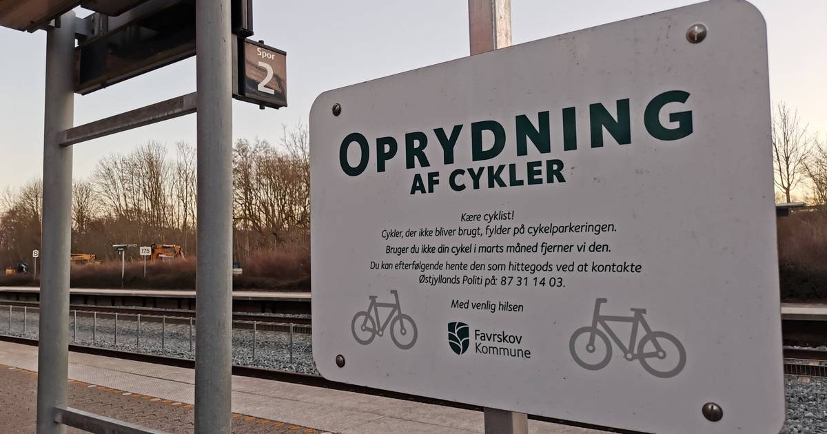 inden længe smugling Tilbageholdelse Favrskov Kommune rydder op i cykler ved stationer