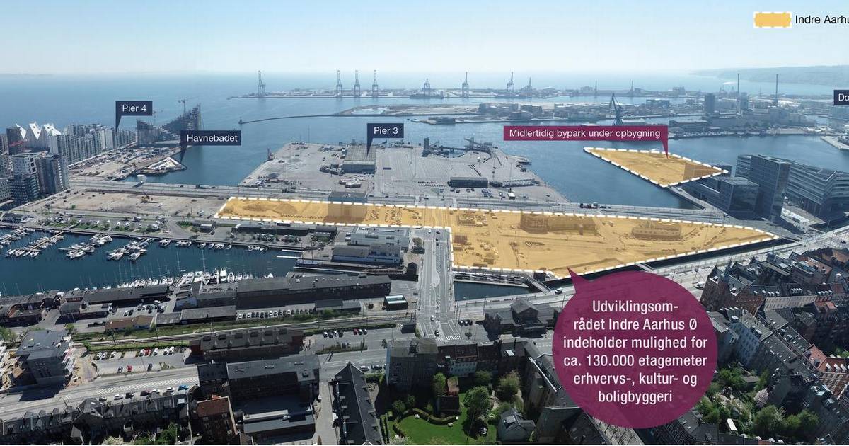 Plan for Indre Aarhus Ø: Bliver grønnere end nuværende Aarhus Ø - Din Avis