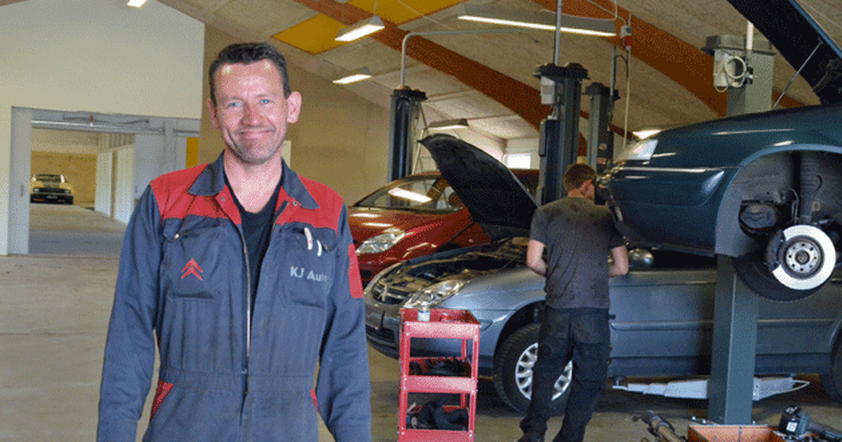 KJ Auto er rykket ind i det tidligere bogtrykkeri