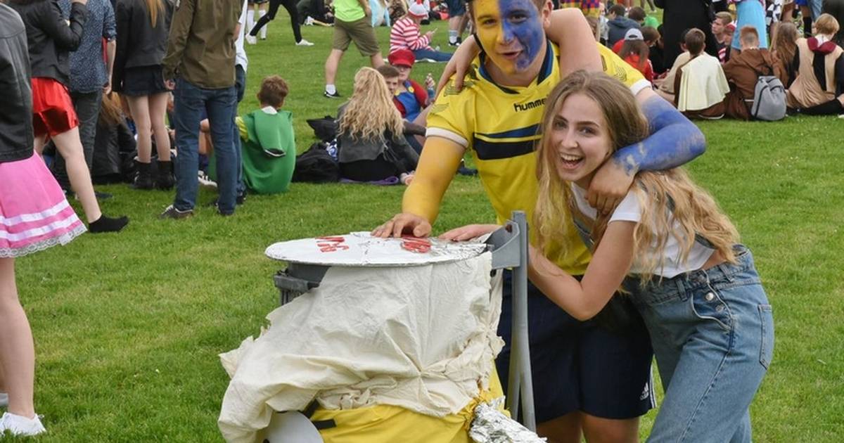 Fuldt skrald på sidste skoledag